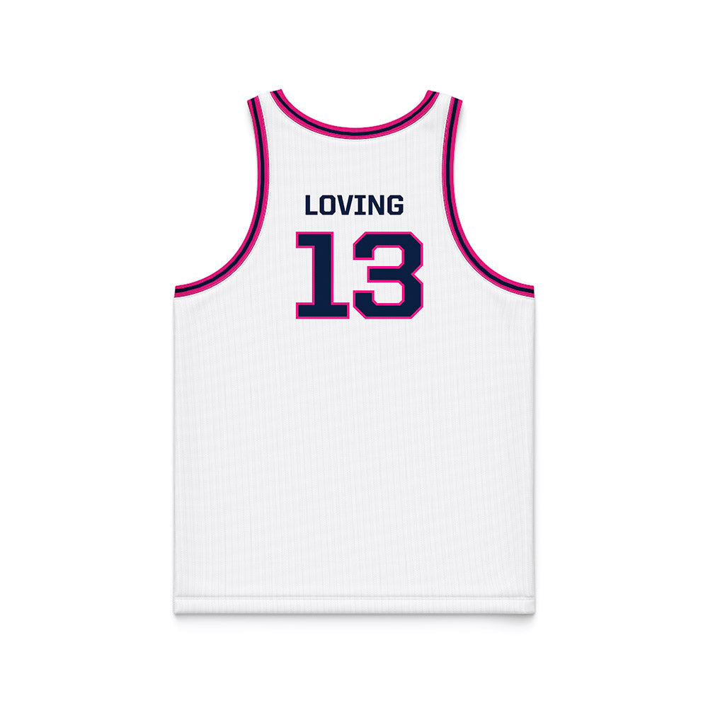 GWU - NCAA Women's Basketball : Caia Loving - White Basketball Jersey