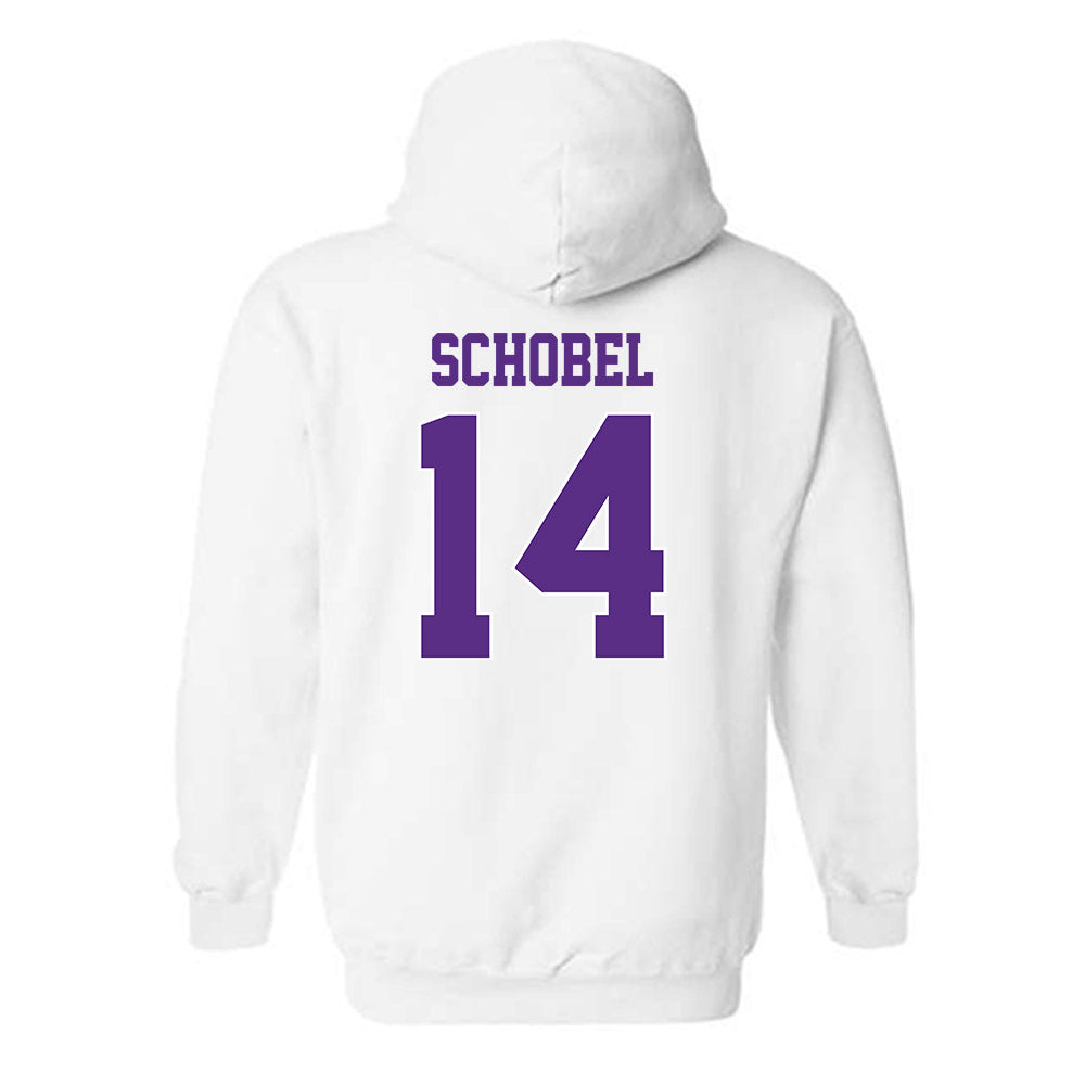 TCU - NCAA Football : John Schobel - Classic Shersey Hooded Sweatshirt-1