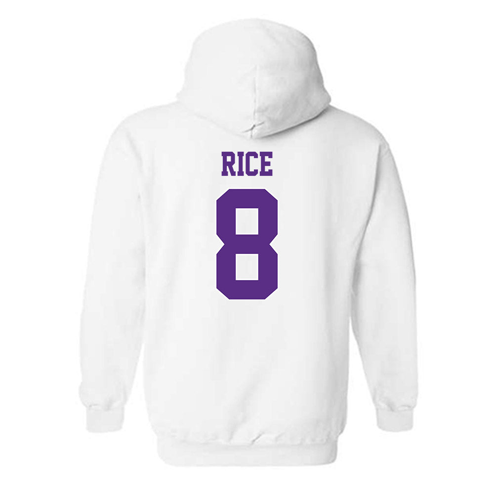 TCU - NCAA Women's Volleyball : Anna Rice - Classic Shersey Hooded Sweatshirt-1
