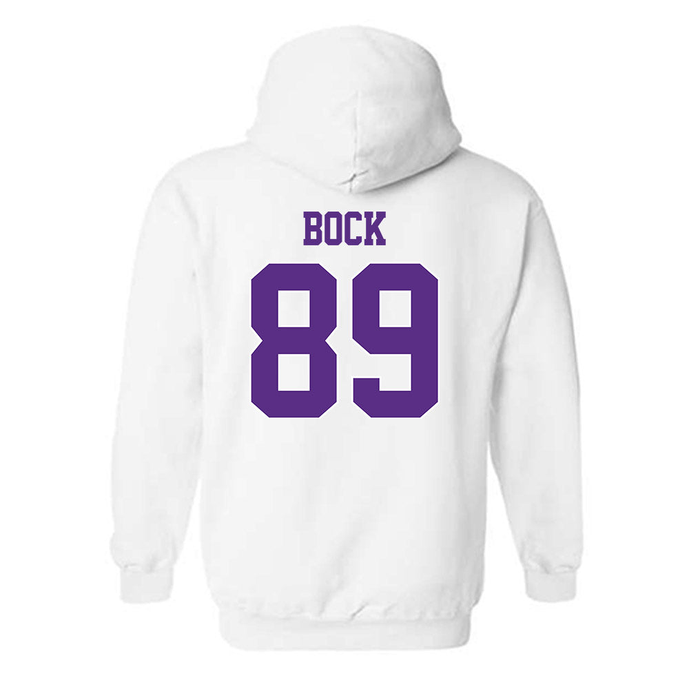 TCU - NCAA Football : Jake Bock - Classic Shersey Hooded Sweatshirt-1
