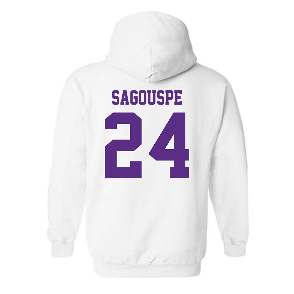 TCU - NCAA Baseball : Tanner Sagouspe - Classic Shersey Hooded Sweatshirt-1