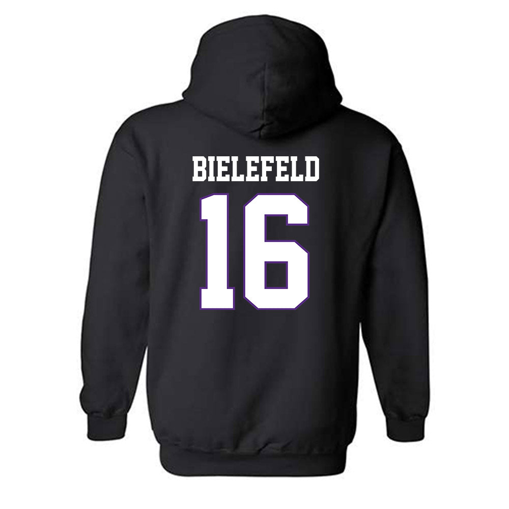 TCU - NCAA Women's Basketball : Clara Bielefeld - Classic Fashion Shersey Hooded Sweatshirt-1