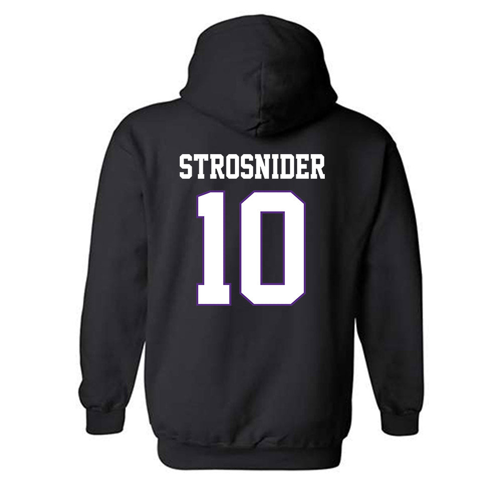 TCU - NCAA Baseball : Sawyer Strosnider - Classic Fashion Shersey Hooded Sweatshirt-1