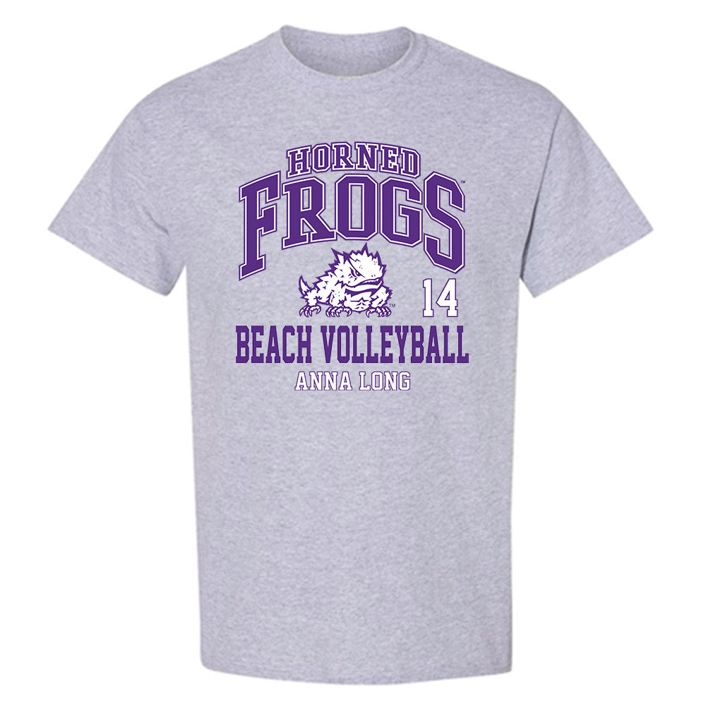 TCU - NCAA Beach Volleyball : Anna Long - Classic Fashion Shersey T-Shirt-0