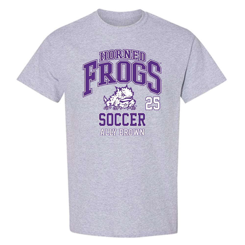 TCU - NCAA Women's Soccer : Ally Brown - Classic Fashion Shersey T-Shirt-0