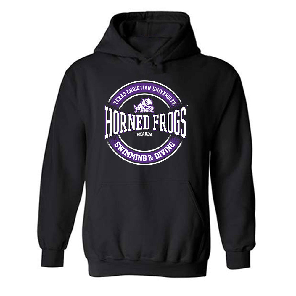 TCU - NCAA Men's Swimming & Diving : Shea Skarda - Classic Fashion Shersey Hooded Sweatshirt-0