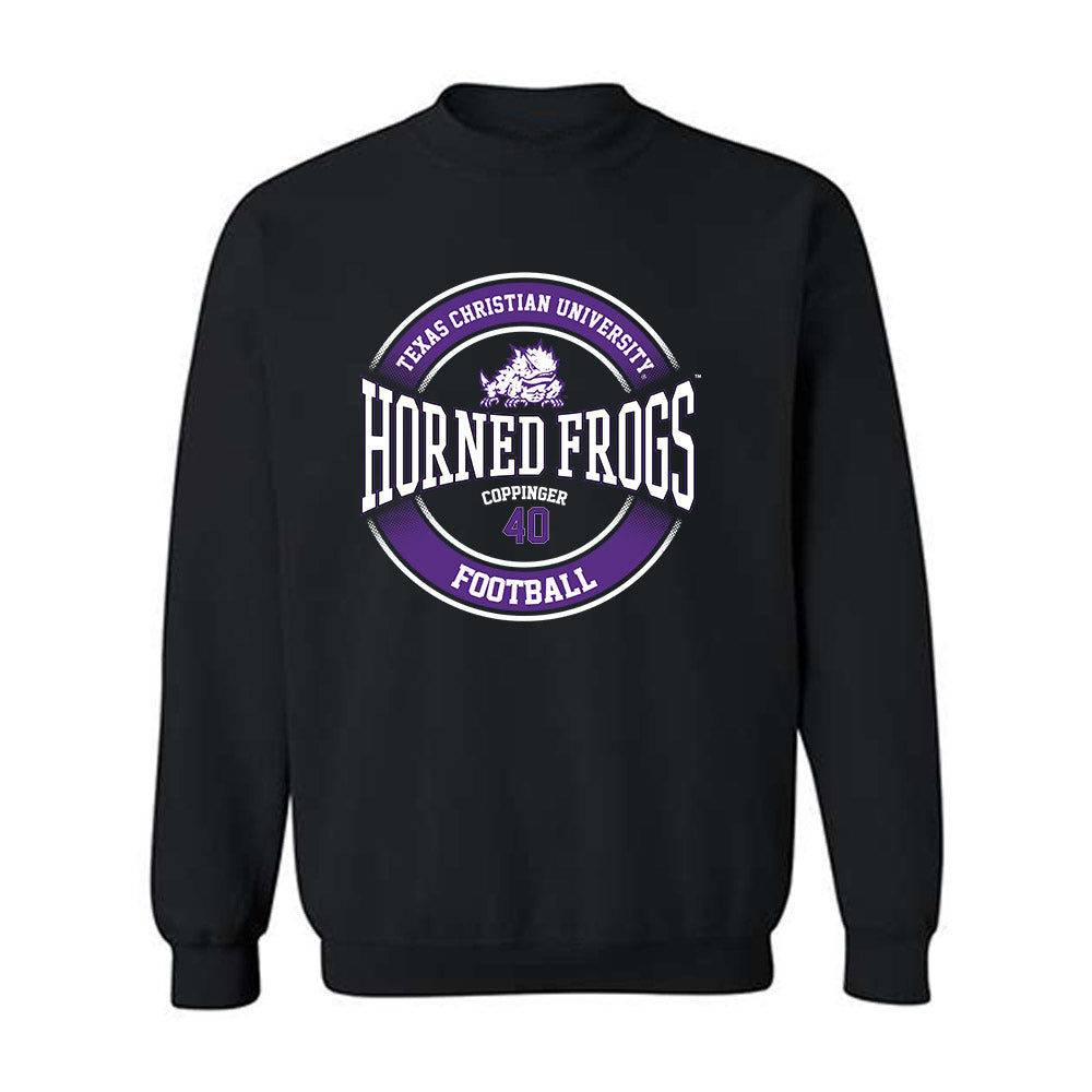 TCU - NCAA Football : Thomas Coppinger - Classic Fashion Shersey Crewneck Sweatshirt-0