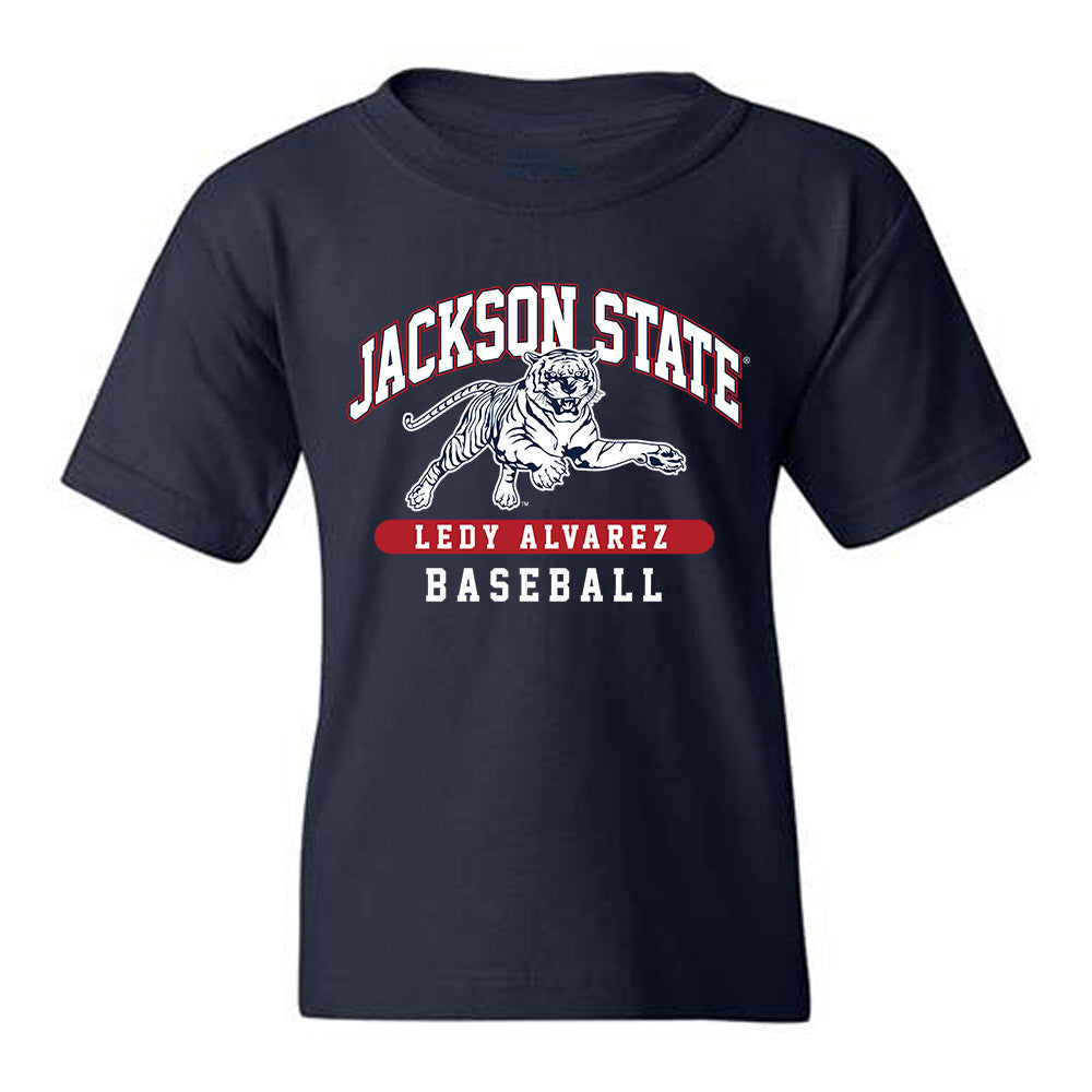 Jackson State - NCAA Baseball : Ledy Alvarez - Classic Fashion Shersey Youth T-Shirt-0