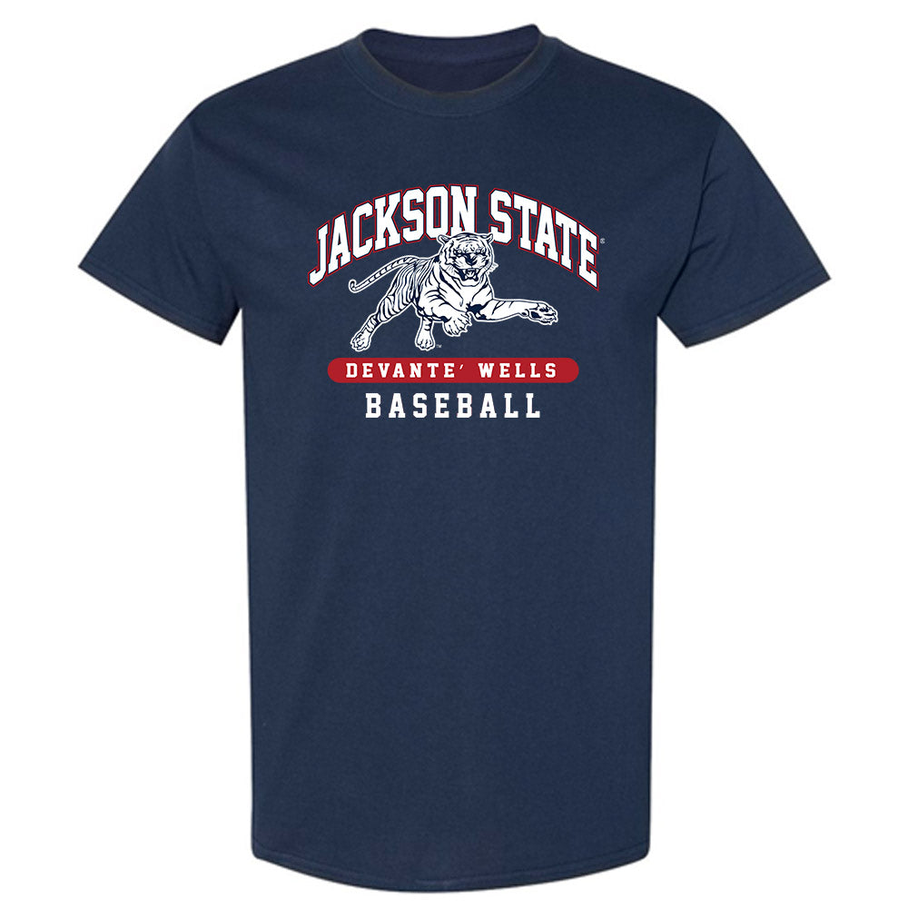 Jackson State - NCAA Baseball : DeVante’ Wells - Classic Fashion Shersey T-Shirt-0