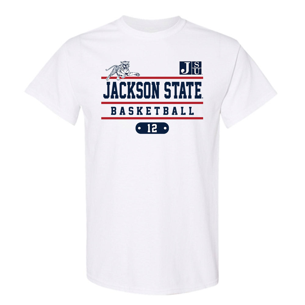 Jackson State - NCAA Men's Basketball : Delyle Williams - Classic Fashion Shersey T-Shirt-0