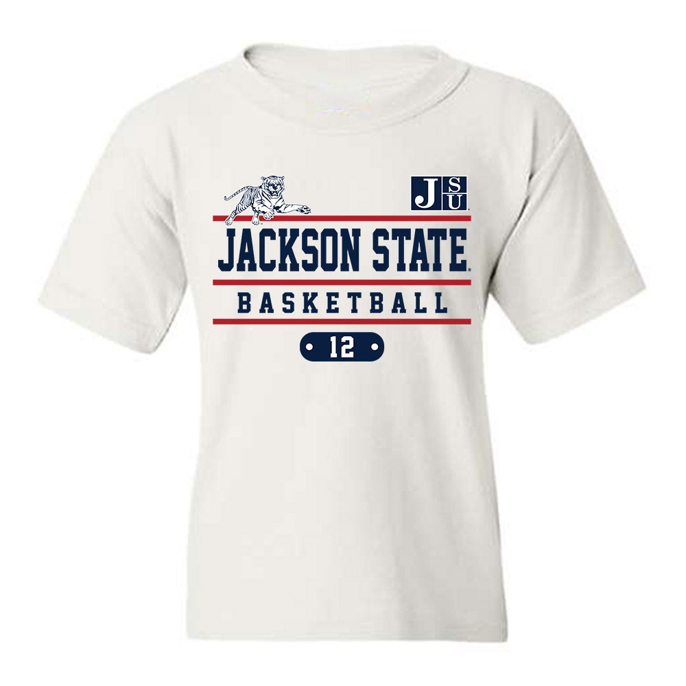 Jackson State - NCAA Men's Basketball : Delyle Williams - Classic Fashion Shersey Youth T-Shirt-0