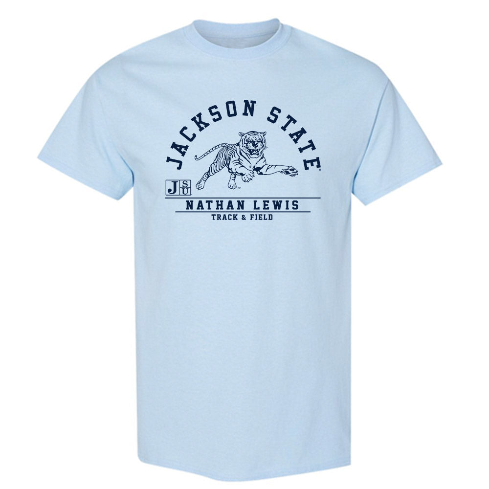 Jackson State - NCAA Men's Track & Field : Nathan Lewis - Classic Fashion Shersey T-Shirt-0