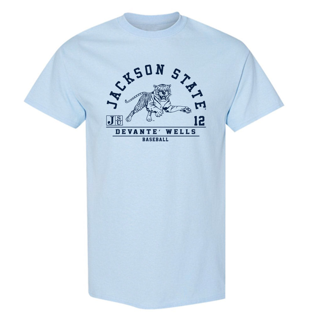 Jackson State - NCAA Baseball : DeVante’ Wells - Classic Fashion Shersey T-Shirt-0