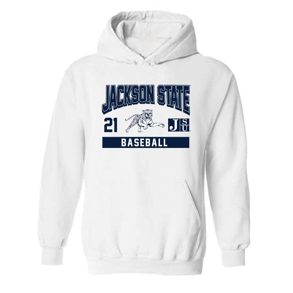 Jackson State - NCAA Baseball : Prince DeBoskie - Classic Fashion Shersey Hooded Sweatshirt-0