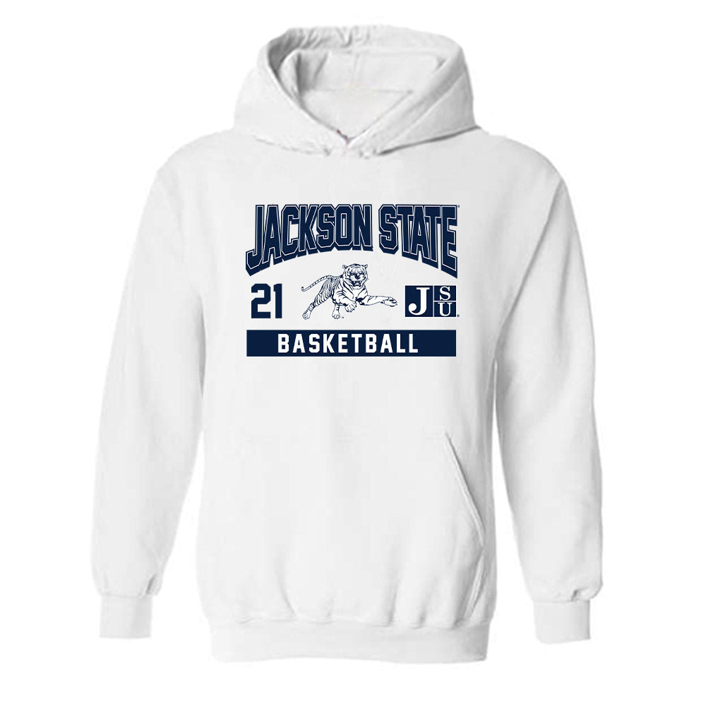 Jackson State - NCAA Men's Basketball : Kobe Butler - Classic Fashion Shersey Hooded Sweatshirt-0