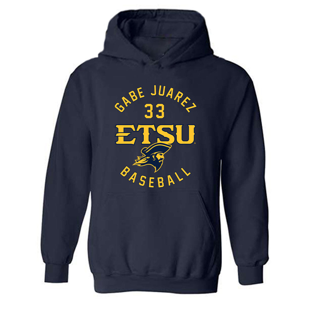 East Tennessee State - NCAA Baseball : Gabe Juarez - Classic Fashion Shersey Hooded Sweatshirt-0