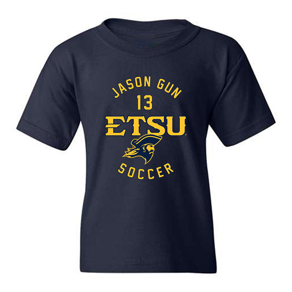 East Tennessee State - NCAA Men's Soccer : Jason Gun - Classic Fashion Shersey Youth T-Shirt-0