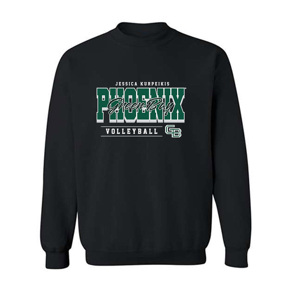 UW Green Bay - NCAA Women's Volleyball : Jessica Kurpeikis - Classic Fashion Shersey Crewneck Sweatshirt-0