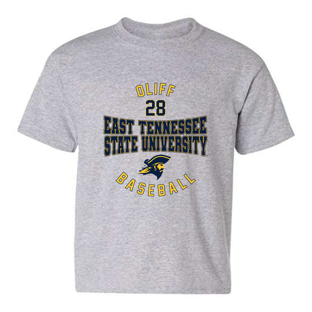 East Tennessee State - NCAA Baseball : Carter Oliff - Classic Fashion Shersey Youth T-Shirt-0