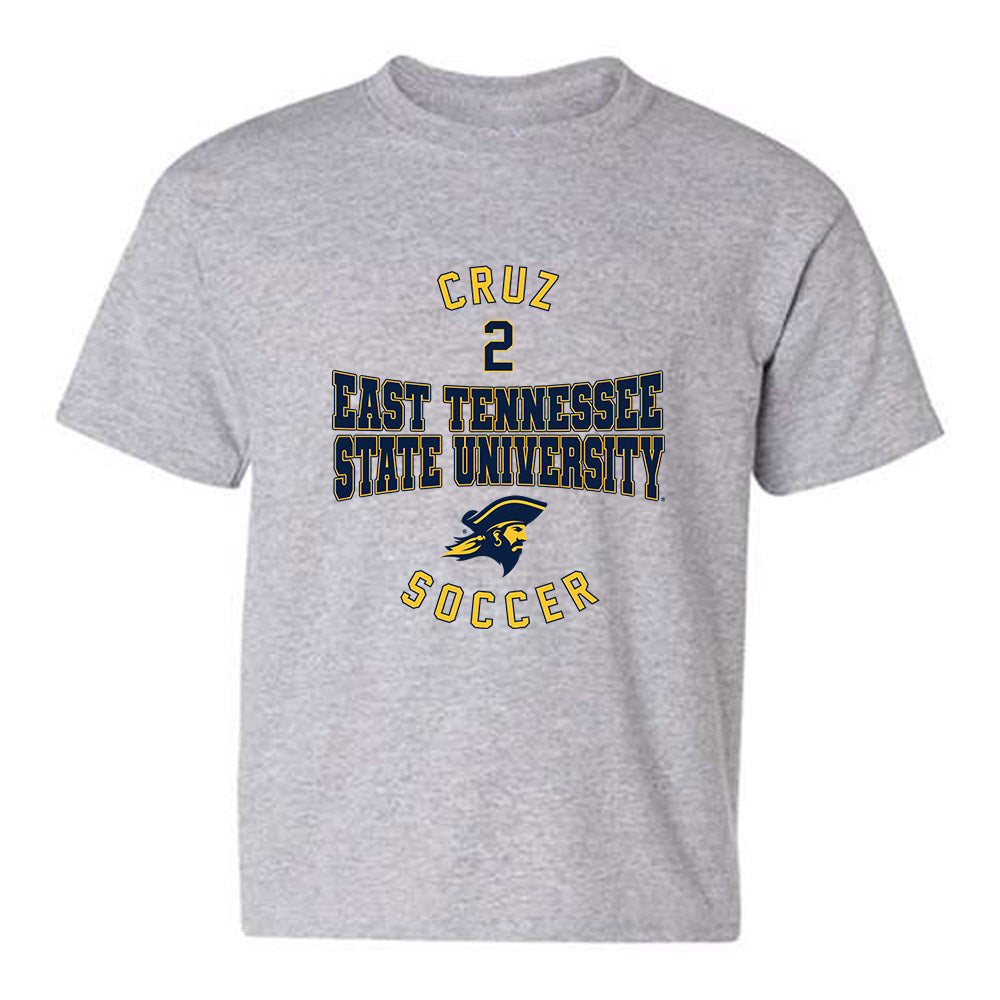 East Tennessee State - NCAA Men's Soccer : Henrique Cruz - Classic Fashion Shersey Youth T-Shirt-0