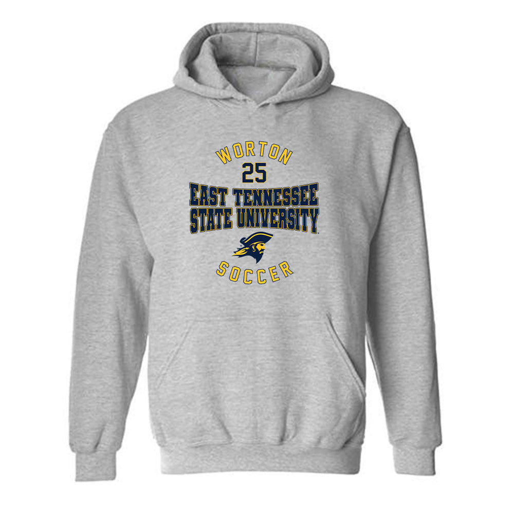 East Tennessee State - NCAA Men's Soccer : Shewit Worton - Classic Fashion Shersey Hooded Sweatshirt-0