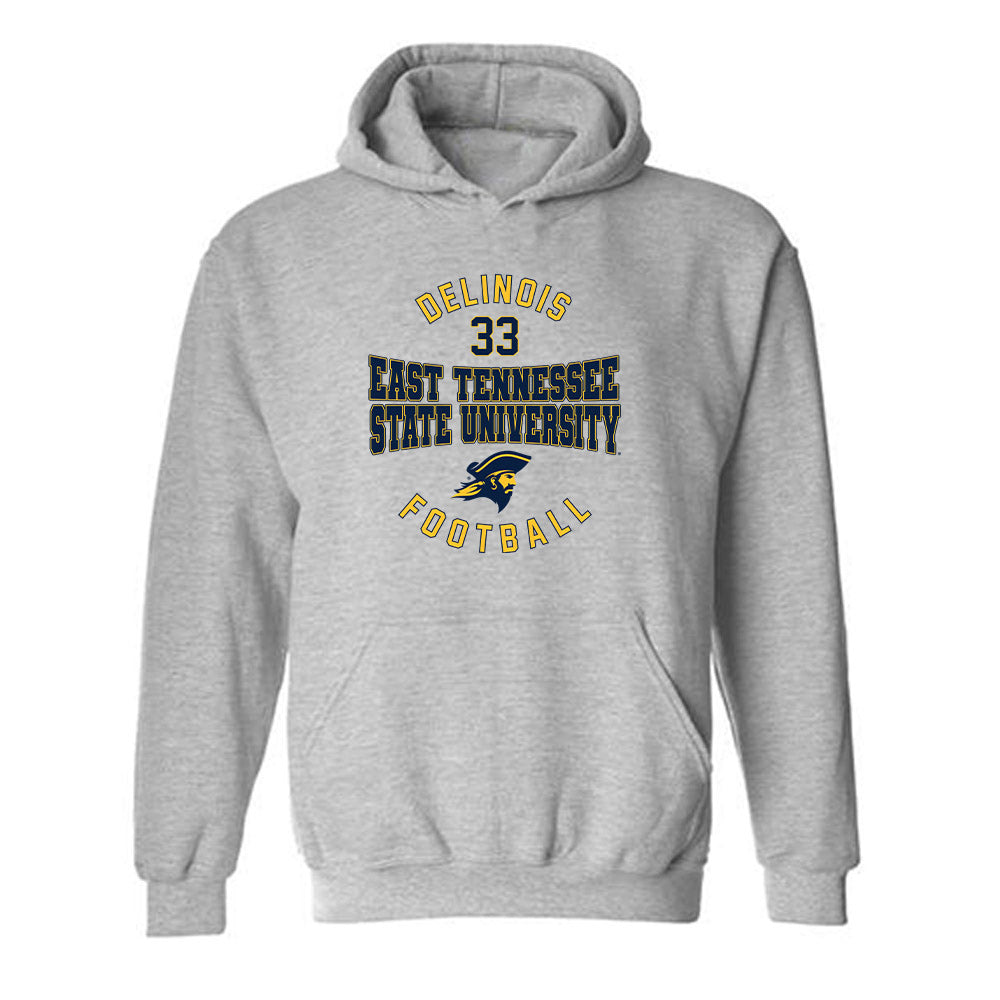 East Tennessee State - NCAA Football : Andrei Delinois - Classic Fashion Shersey Hooded Sweatshirt-0