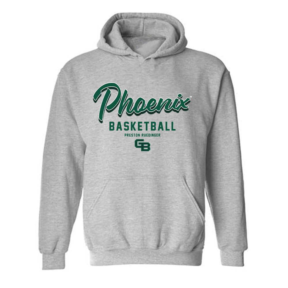 UW Green Bay - NCAA Men's Basketball : Preston Ruedinger - Classic Fashion Shersey Hooded Sweatshirt
