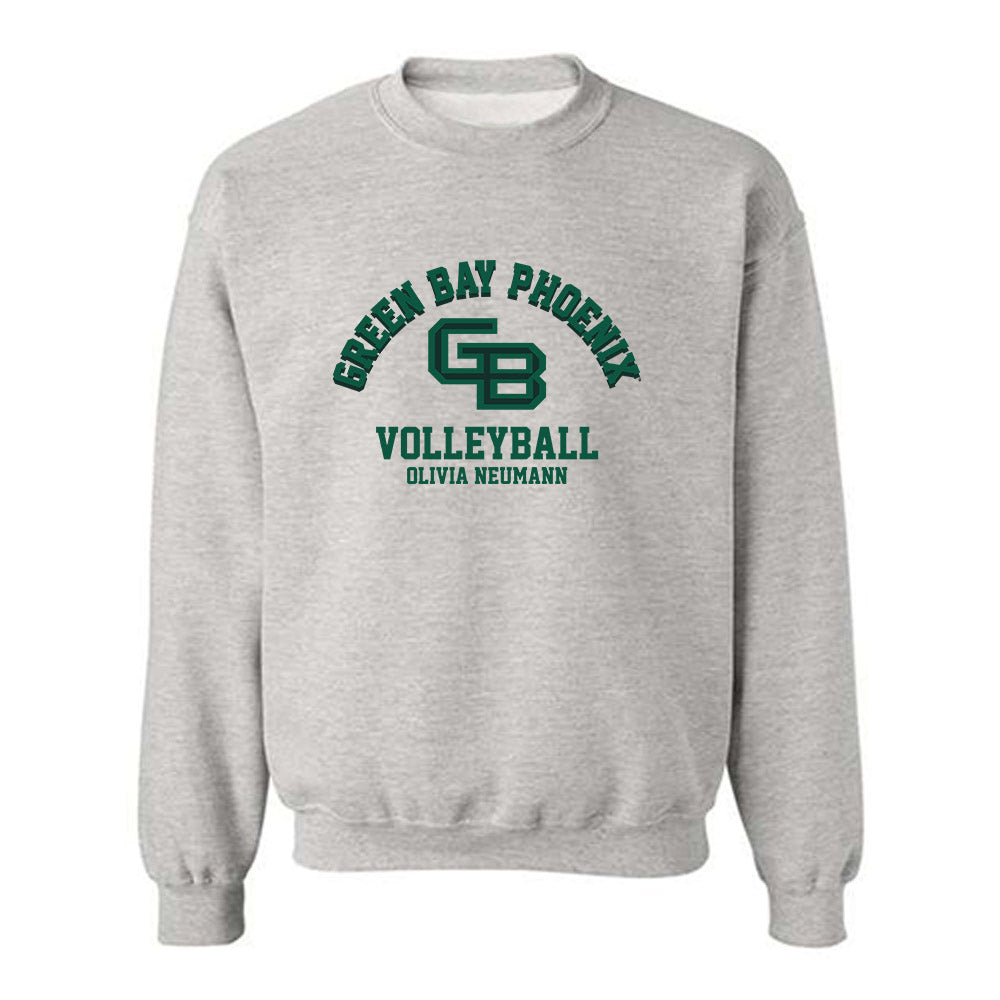UW Green Bay - NCAA Women's Volleyball : Olivia Neumann - Classic Fashion Shersey Crewneck Sweatshirt-0
