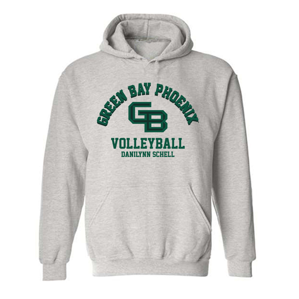 UW Green Bay - NCAA Women's Volleyball : Danilynn Schell - Classic Fashion Shersey Hooded Sweatshirt