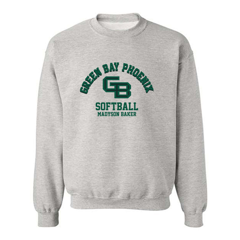 UW Green Bay - NCAA Softball : Madyson Baker - Classic Fashion Shersey Crewneck Sweatshirt