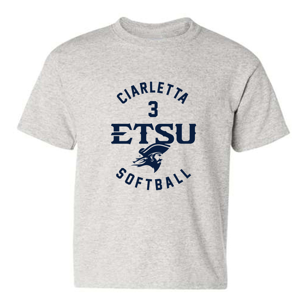 East Tennessee State - NCAA Softball : Kaela Ciarletta - Classic Fashion Shersey Youth T-Shirt