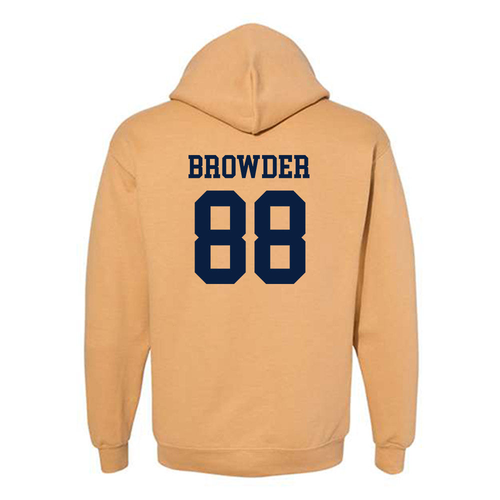 East Tennessee State - NCAA Football : Charlie Browder - Classic Shersey Hooded Sweatshirt-1