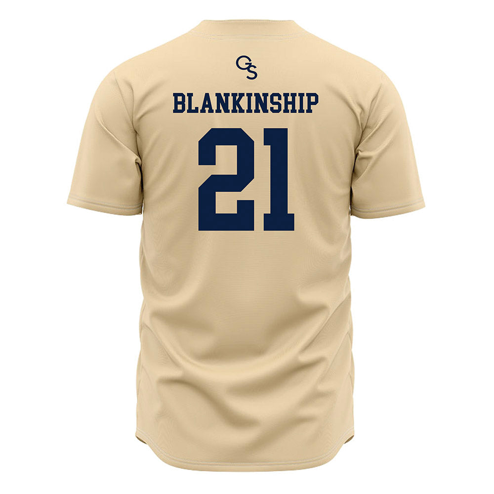 Georgia Southern - NCAA Baseball : Carter Blankinship - Cream Jersey-1