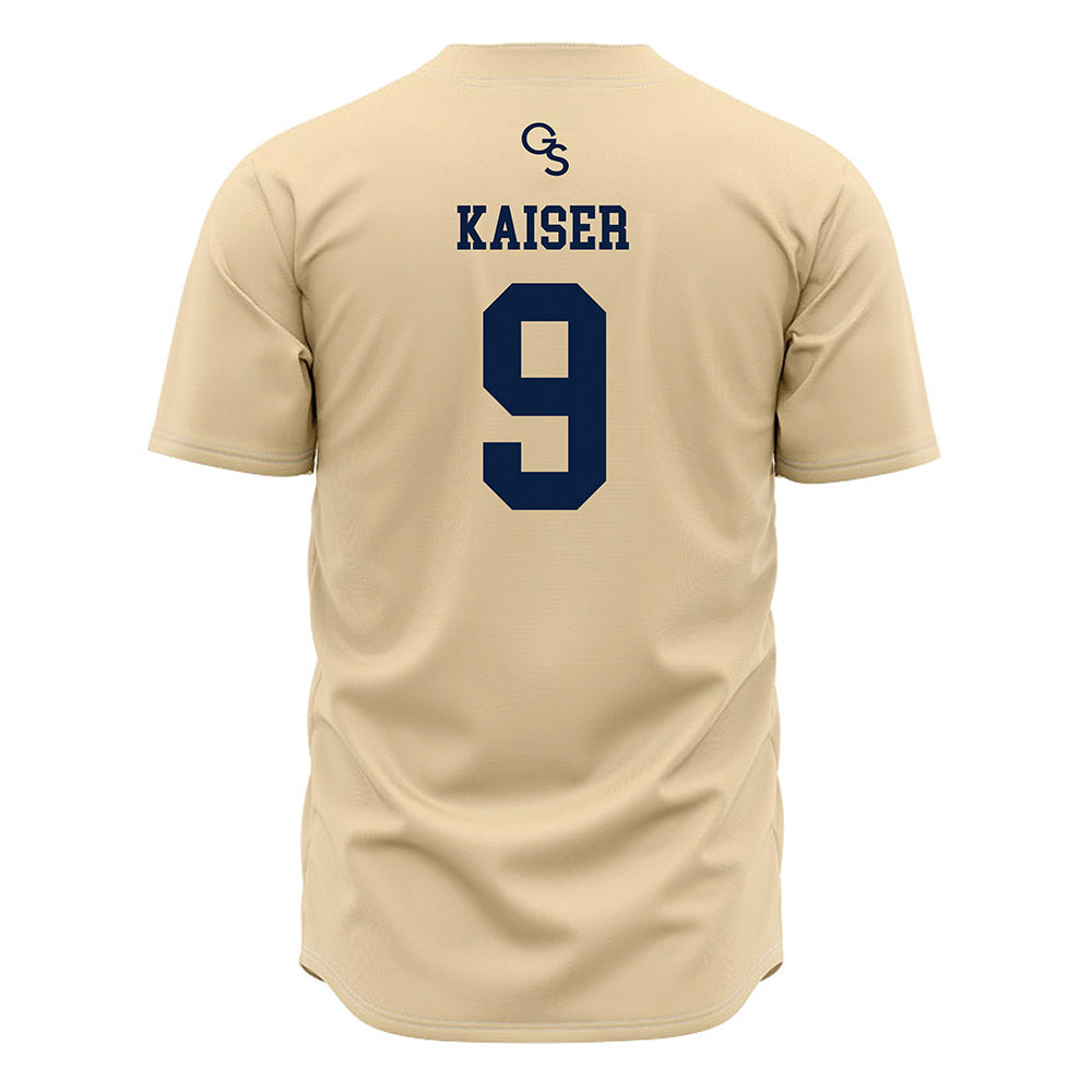 Georgia Southern - NCAA Baseball : JD Kaiser - Cream Jersey-1