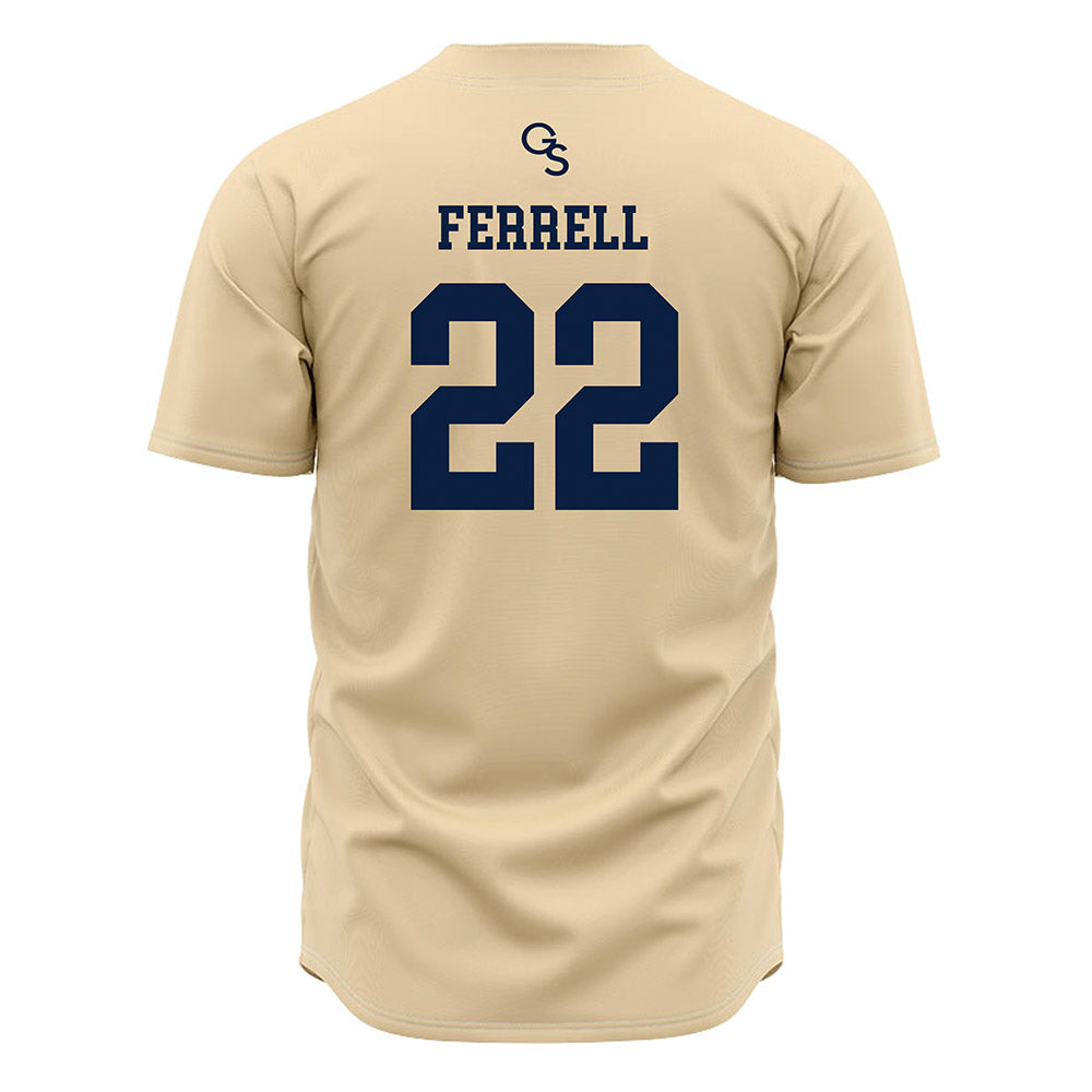 Georgia Southern - NCAA Baseball : Bradley Ferrell - Cream Jersey-1