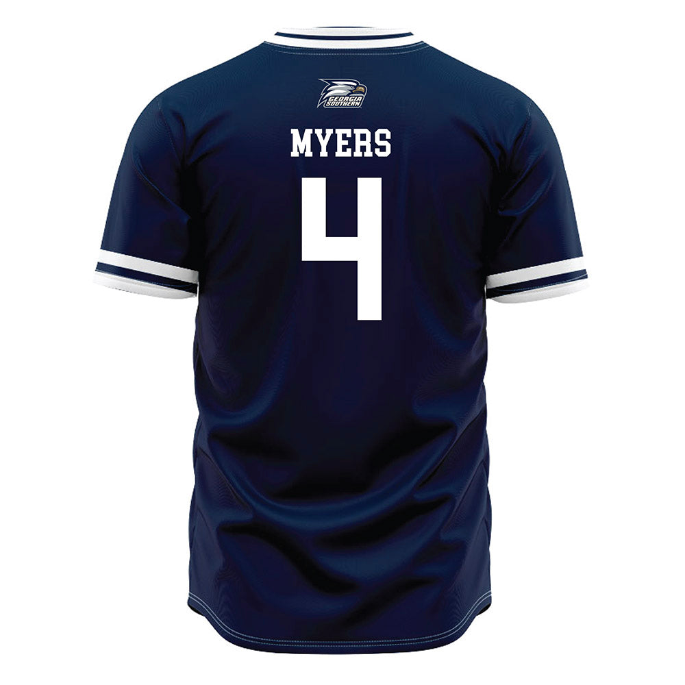 Georgia Southern - NCAA Baseball : Jack Myers - Navy Jersey-1