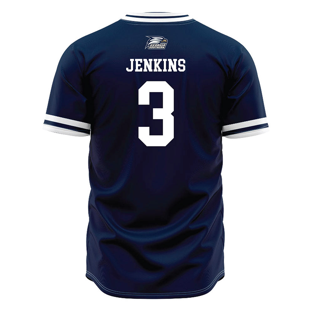 Georgia Southern - NCAA Baseball : Jarrett Jenkins - Navy Jersey-1