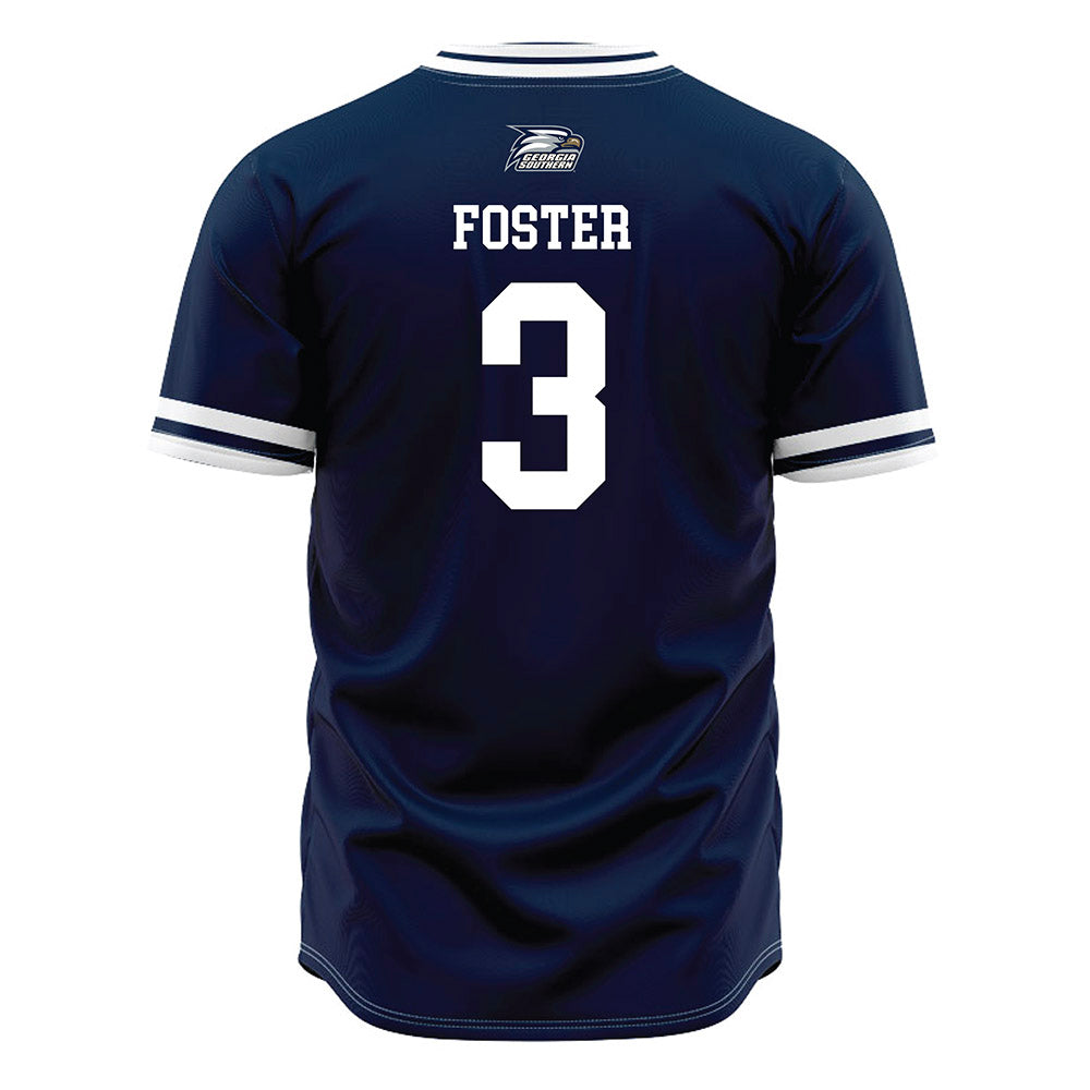 Georgia Southern - NCAA Baseball : Cameron Foster - Navy Jersey-1