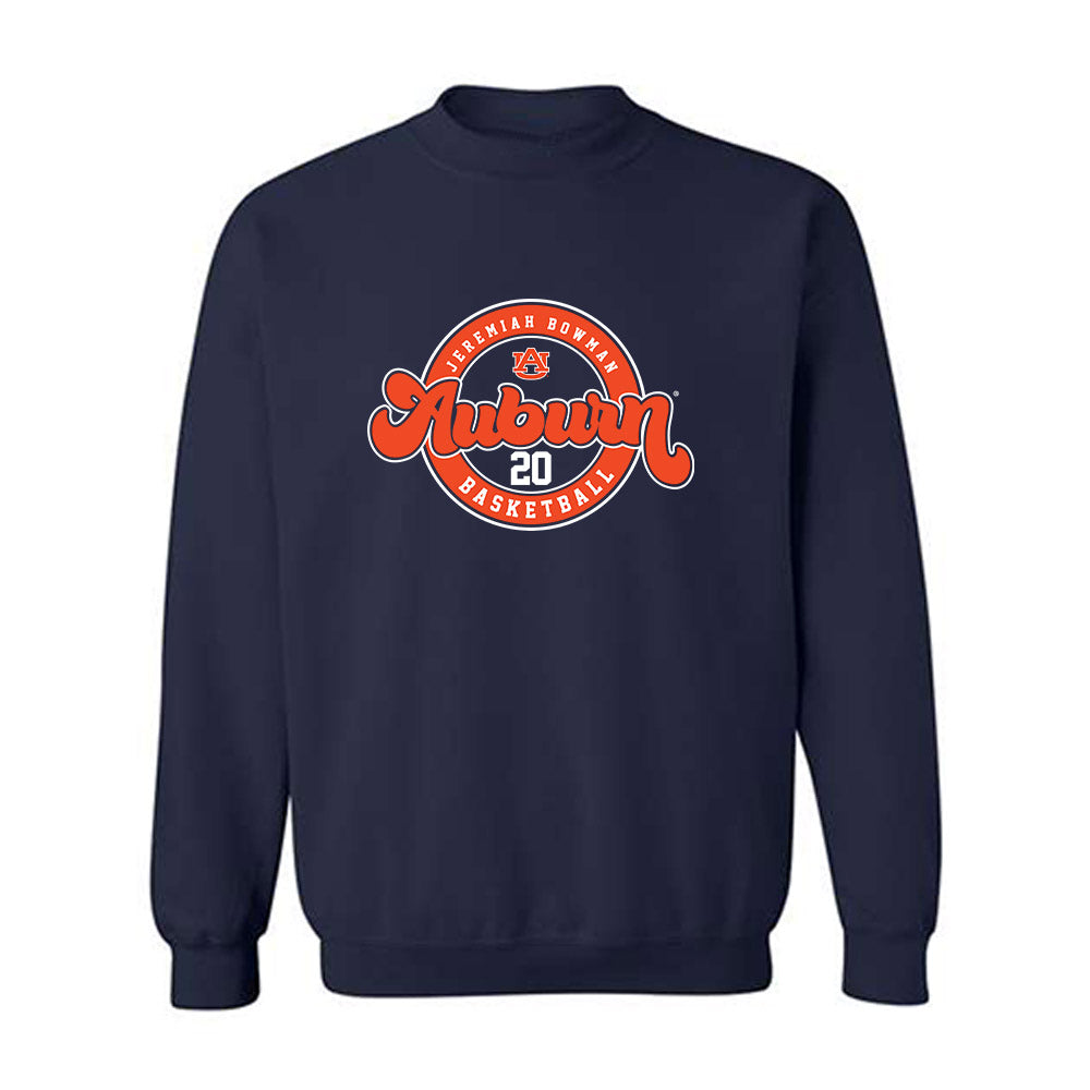 Auburn - NCAA Men's Basketball : Jeremiah Bowman - Classic Fashion Shersey Crewneck Sweatshirt-0