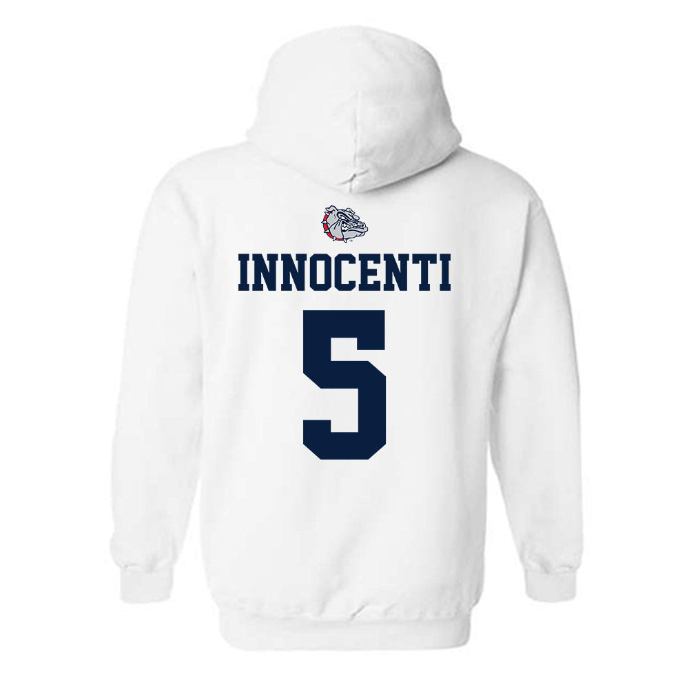 Gonzaga - NCAA Men's Basketball : Emmanuel Innocenti - Sports Shersey Hooded Sweatshirt-1