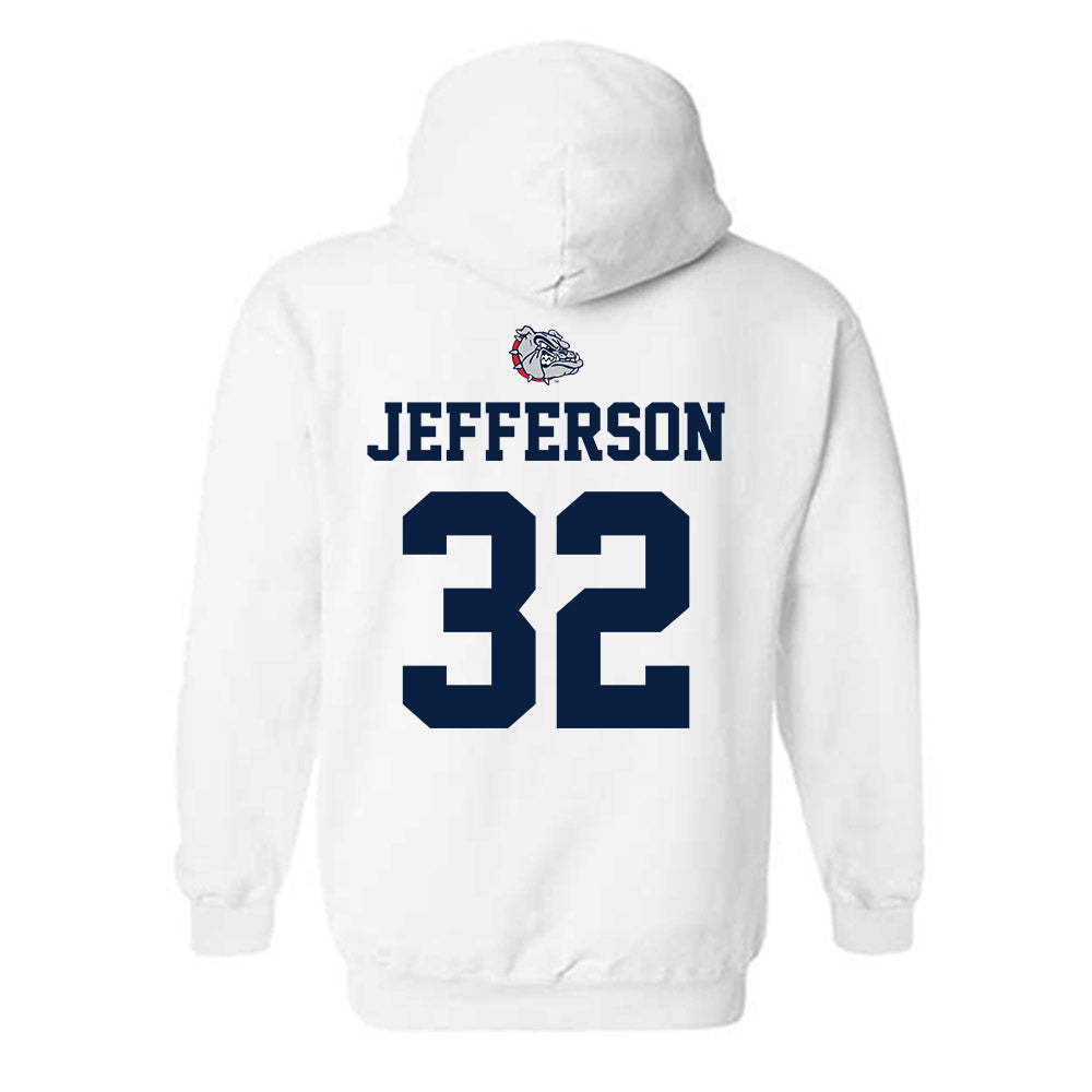 Gonzaga - NCAA Men's Basketball : Parker Jefferson - Sports Shersey Hooded Sweatshirt-1