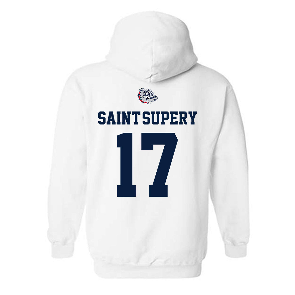 Gonzaga - NCAA Men's Basketball : Mario Saint-Supery - Sports Shersey Hooded Sweatshirt-1