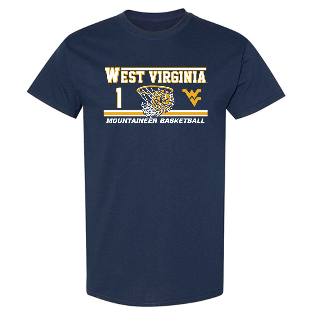 West Virginia - NCAA Men's Basketball : Jasper Floyd - Classic Fashion Shersey T-Shirt-0