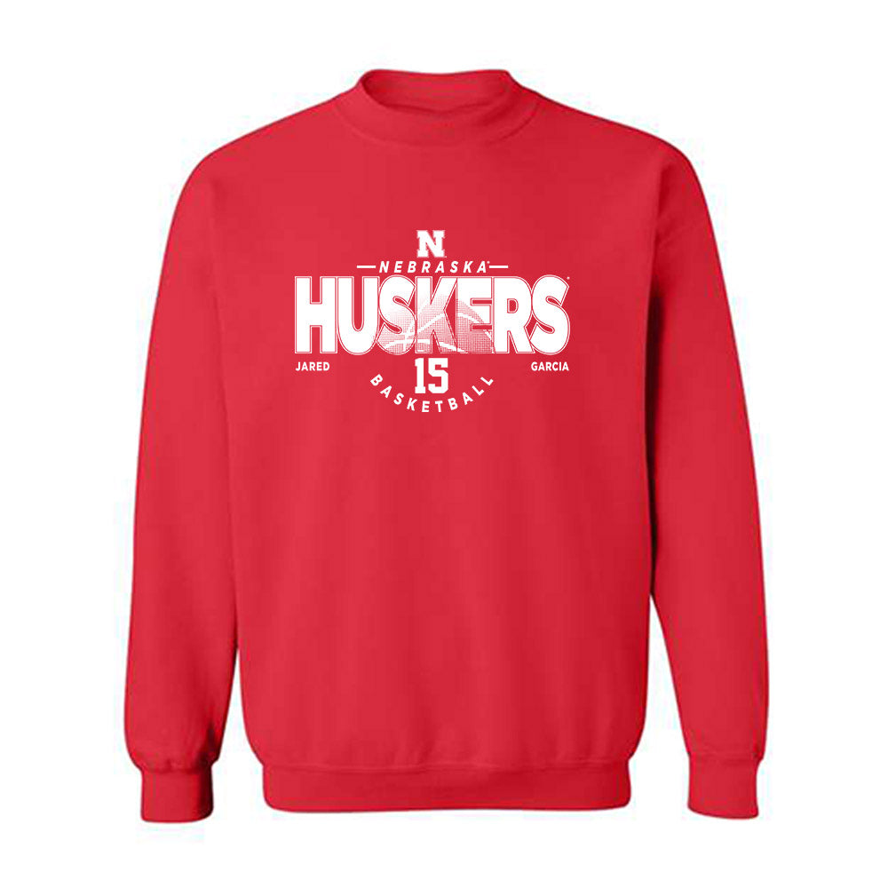 Nebraska - NCAA Men's Basketball : Jared Garcia - Classic Fashion Shersey Crewneck Sweatshirt-0