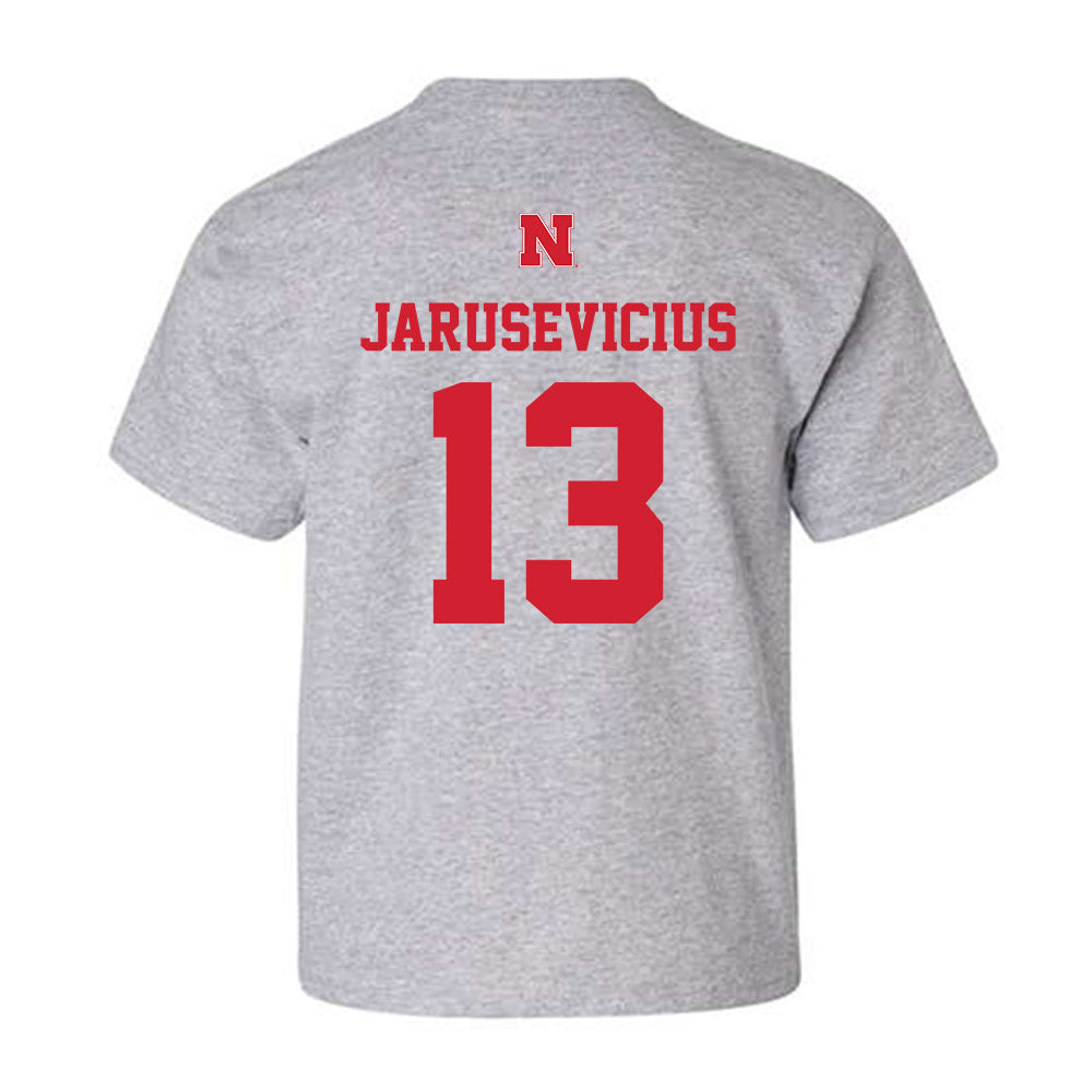 Nebraska - NCAA Men's Basketball : Ugnius Jarusevicius - Sports Shersey Youth T-Shirt-1