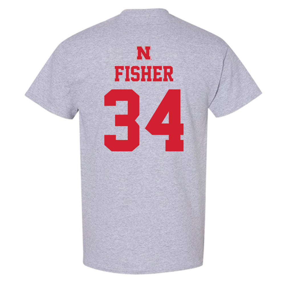 Nebraska - NCAA Women's Basketball : Emily Fisher - Sports Shersey T-Shirt-1
