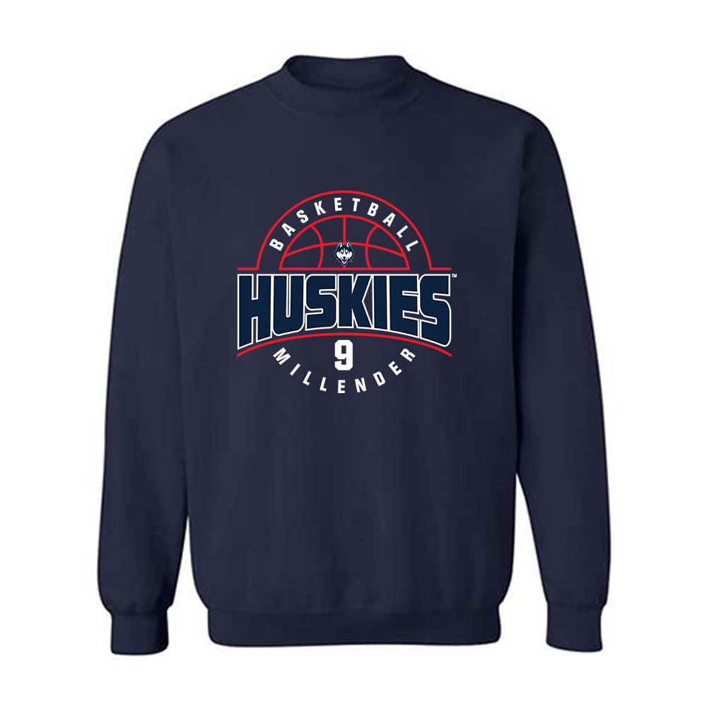 UConn - NCAA Men's Basketball : Alec Millender - Classic Fashion Shersey Crewneck Sweatshirt-0