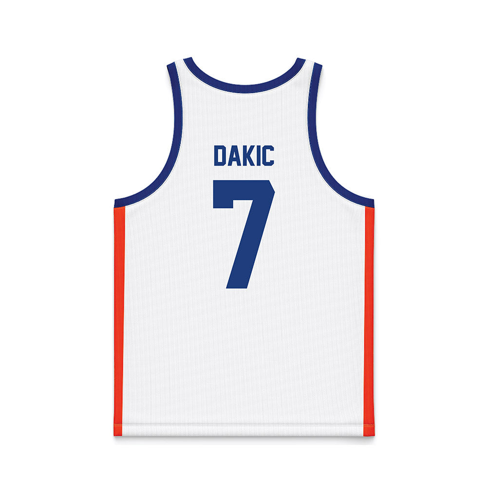 Florida - NCAA Women's Basketball : Emilija Dakic - White Basketball Jersey-1