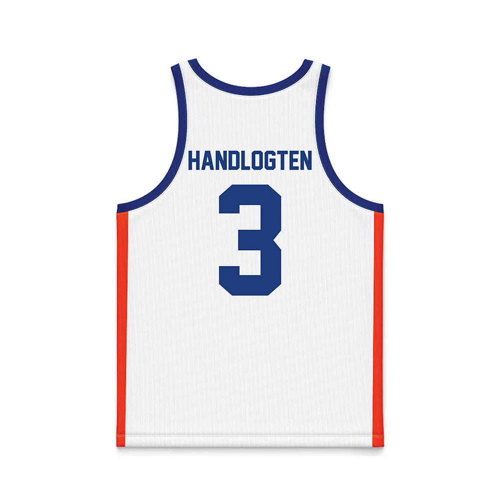 Florida - NCAA Men's Basketball : Micah Handlogten - White Basketball Jersey
