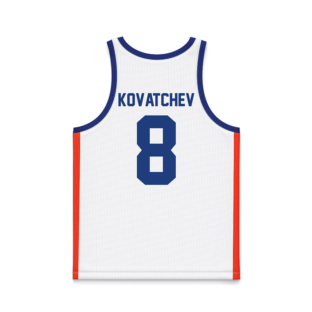 Florida - NCAA Men's Basketball : Alex Kovatchev - White Basketball Jersey-1